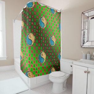 Scorpio & Fire Goat Shower Curtain