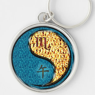 Scorpio & Fire Horse Key Ring