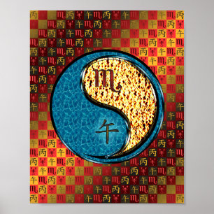 Scorpio & Fire Horse Poster