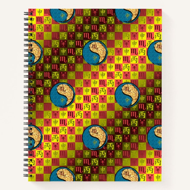 Scorpio & Fire Monkey Notebook (Front)