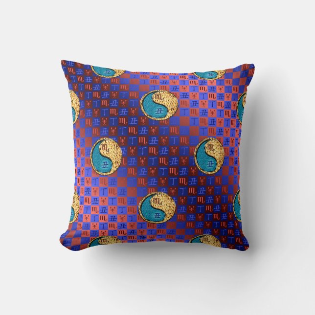Scorpio & Fire Ox Cushion (Front)