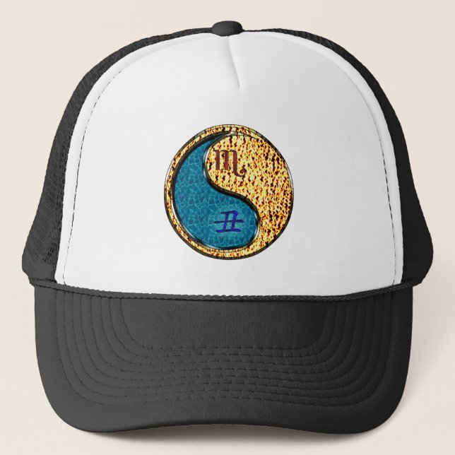 Scorpio & Fire Ox Trucker Hat (Front)