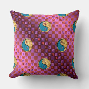 Scorpio & Fire Rooster Cushion