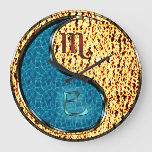 Scorpio & Fire Snake Large Clock