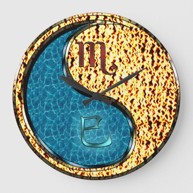 Scorpio & Fire Snake Large Clock (Front)