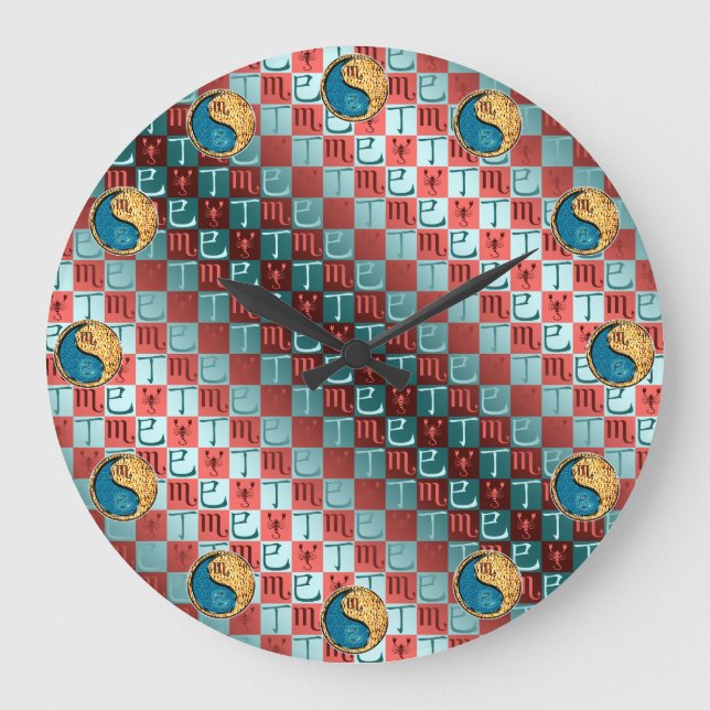 Scorpio & Fire Snake Large Clock (Front)