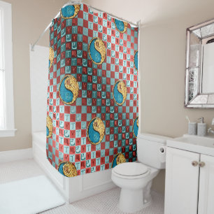 Scorpio & Fire Snake Shower Curtain