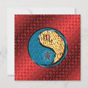 Scorpio & Fire Tiger Card