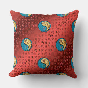 Scorpio & Fire Tiger Cushion