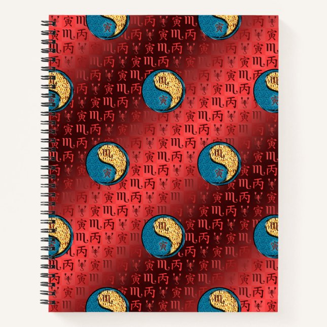 Scorpio & Fire Tiger Notebook (Front)