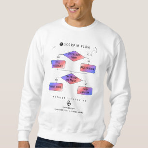 Scorpio Flow Chart – Funny Zodiac Astrology Humor Sweatshirt