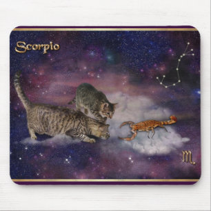 Scorpio for Cat Lovers Mouse Mat
