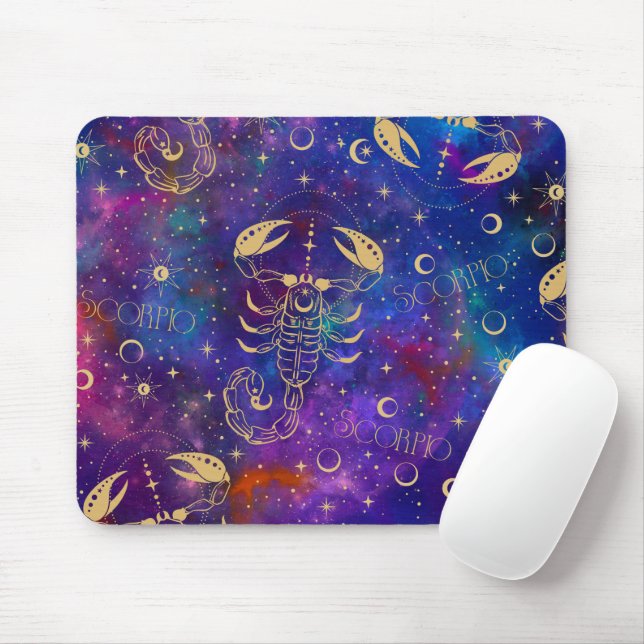 Scorpio Galaxy Mouse Mat (With Mouse)