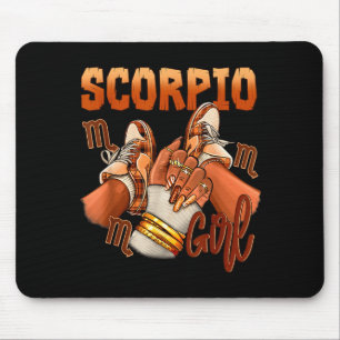Scorpio Girl Birthday Melanin Black Woman Scute Ss Mouse Mat