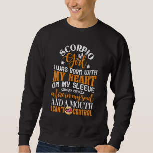 Scorpio Girl Zodiac Sign Graphic Sweatshirt