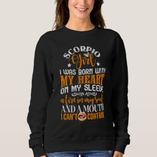 Scorpio Girl Zodiac Sign Graphic Sweatshirt