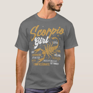 Scorpio Girlhoroscope Astrology Zodiac Sign Birthd T-Shirt