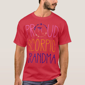 Scorpio Grandma Proud Grandma Zodiac Symbol Astrol T-Shirt