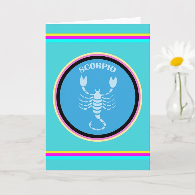 Scorpio Greeting Card (Small Plant)