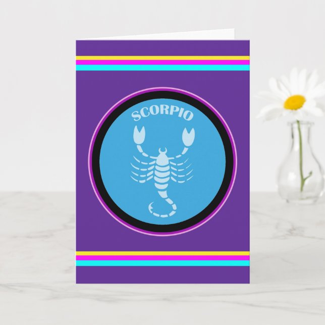 Scorpio Greeting Card (Small Plant)