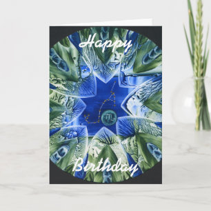 Scorpio, Happy, Birthday Card
