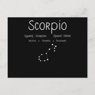 Scorpio Horoscope Astrology Star Sign Birthday Postcard
