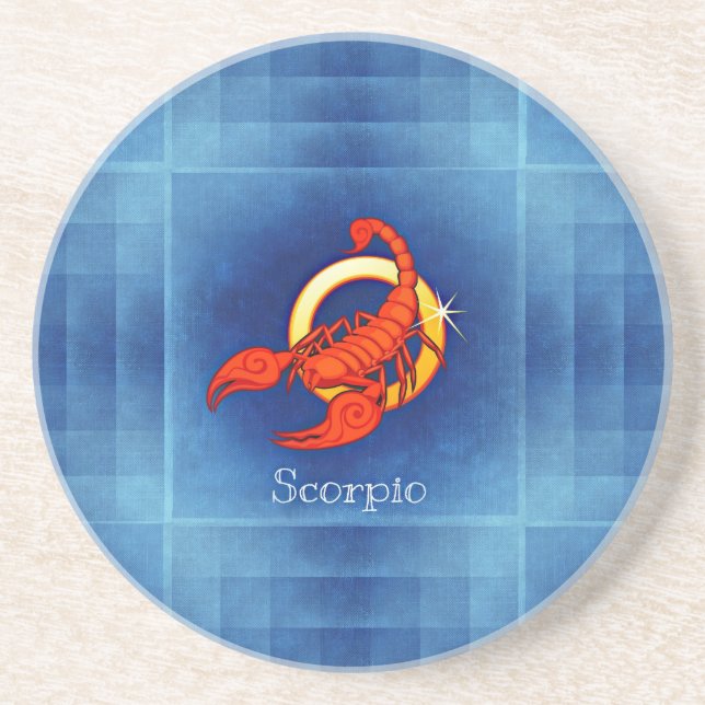 Scorpio horoscope coaster (Front)