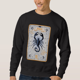 Scorpio Horoscope Tarot Card Zodiac Symbol Card Sc Sweatshirt