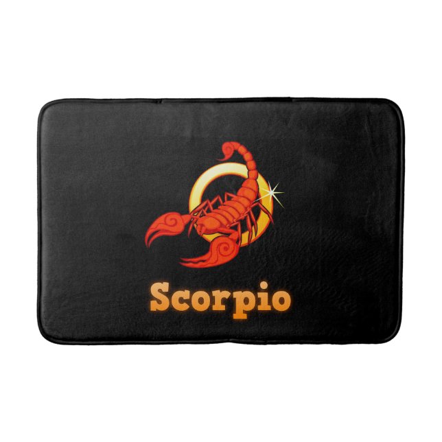 Scorpio illustration bath mat (Front)