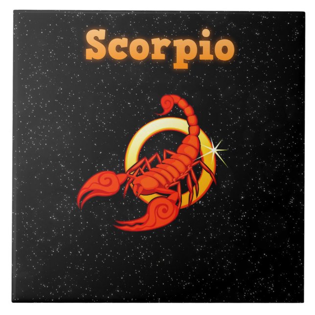 Scorpio illustration tile (Front)