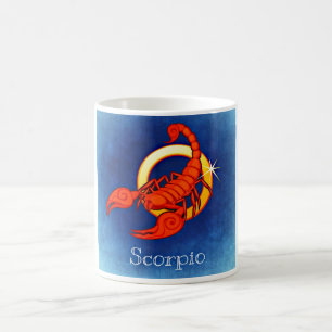 Scorpio in Blue Coffee Mug