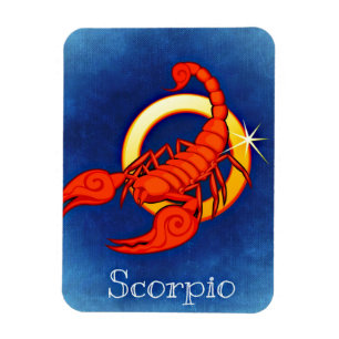 Scorpio in Blue Magnet