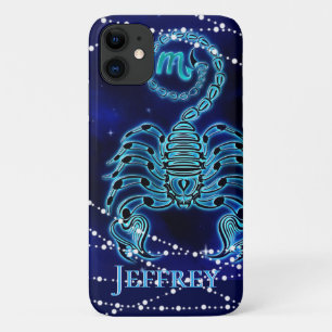 Scorpio in Dark Blue II iPhone 11 Case