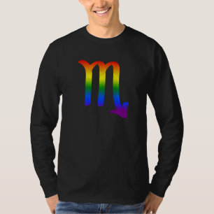 Scorpio Lgbt Zodiac Sign Lgbt Rainbow Pride Gay T-Shirt