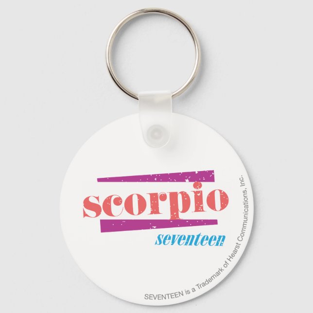 Scorpio LtPink Key Ring (Front)