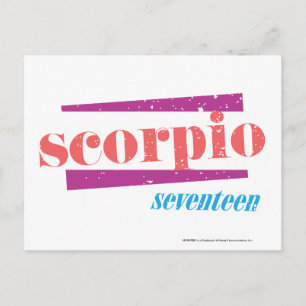 Scorpio LtPink Postcard