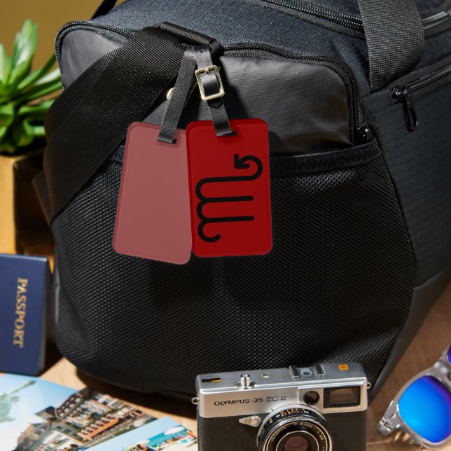 Scorpio  luggage tag (Front & Back)