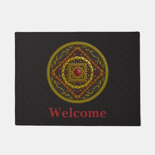 Scorpio Mandala Doormat (Front)