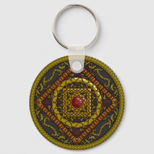 Scorpio Mandala Keychain