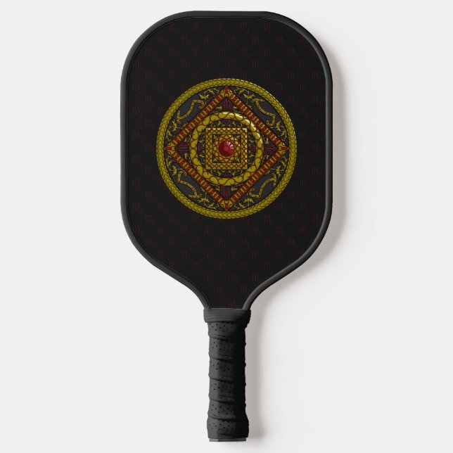 Scorpio Mandala Pickleball Paddle (Front)