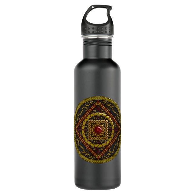 Scorpio Mandala Water Bottle (Front)