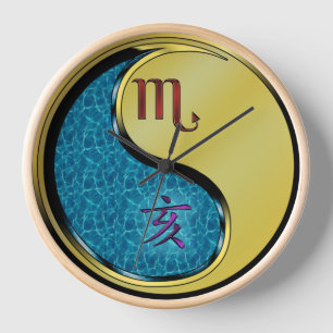 Scorpio & Metal Boar Clock