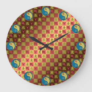 Scorpio & Metal Dragon Large Clock