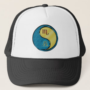 Scorpio & Metal Dragon Trucker Hat