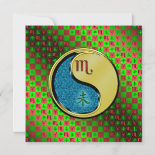 Scorpio & Metal Goat Card