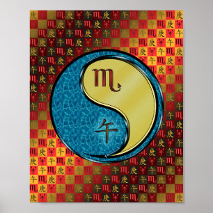 Scorpio & Metal Horse Poster