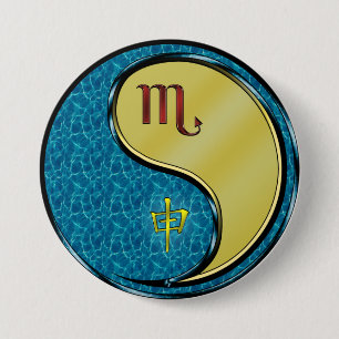 Scorpio & Metal Monkey 7.5 Cm Round Badge