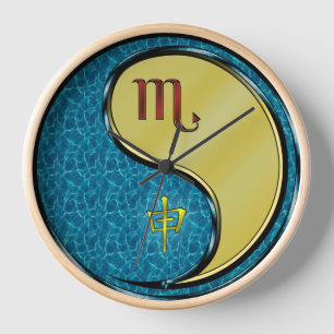 Scorpio & Metal Monkey Clock