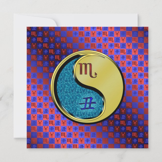 Scorpio & Metal Ox Card (Front)