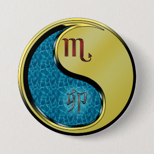 Scorpio & Metal Rabbit 7.5 Cm Round Badge